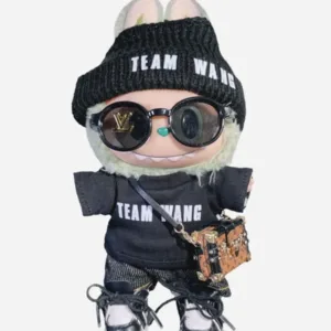 LABUBU Clothes Jackson Wang Black Outift